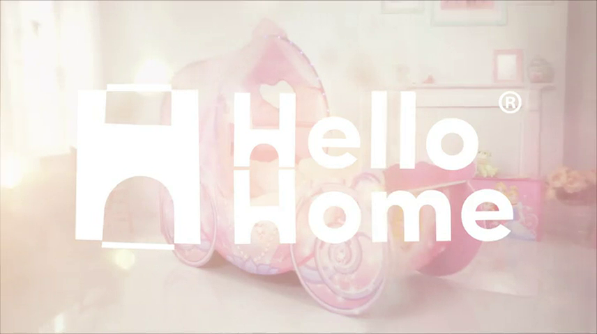 【Furniture】Princess Carriage Kids Toddler Bed by HelloHome, Pink, 160x87.5x136 cm