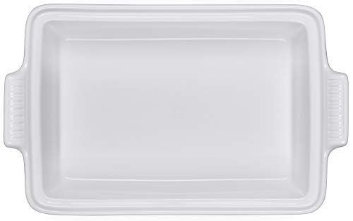 Le Creuset Stoneware Heritage Covered Rectangular Casserole, 4 qt. (12" x 9"), Cerise