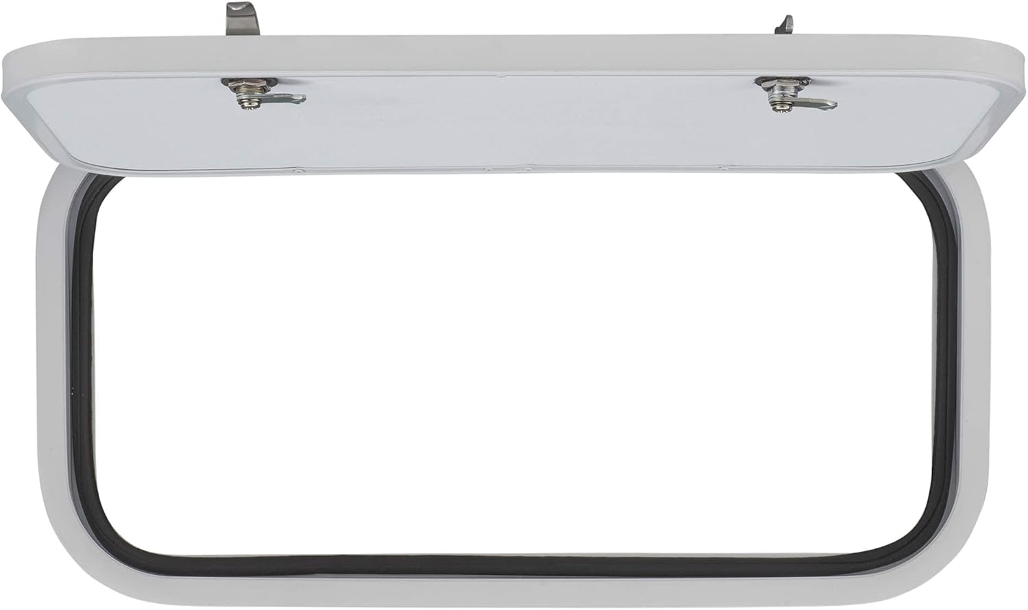 RecPro RV Baggage Door 24 Wide x 12 High with Rounded Corners for RVs| Compartment Storage Doors with Top Hinge for Campers | Trailer Compartment