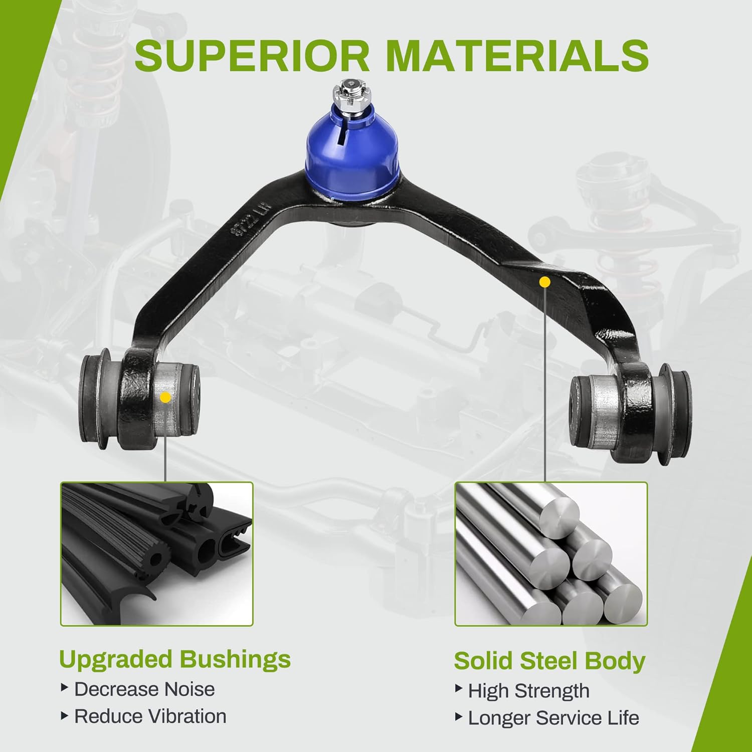 AUTOSAVER88 -Front Control Arm Kit Compatible with 1997-2003 Ford Expedition/F-150/F-250