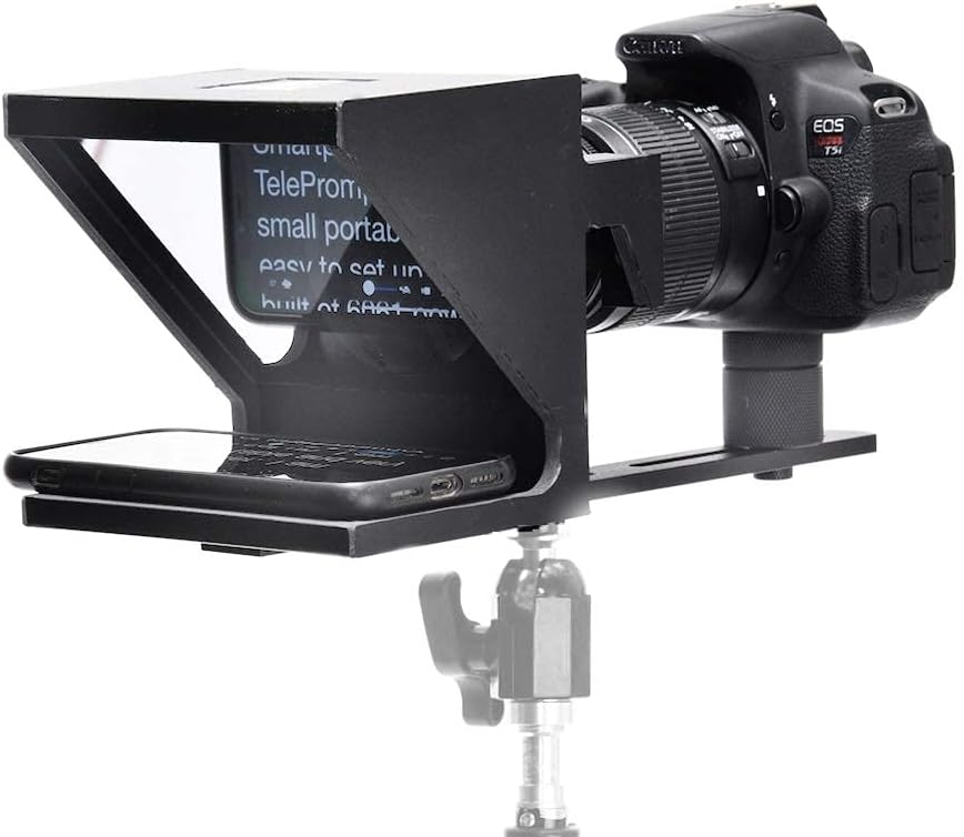Little Prompter, The Original Compact Personal Teleprompter for Video Production. No Studio Required. Perfect for DSLRs, Webcams