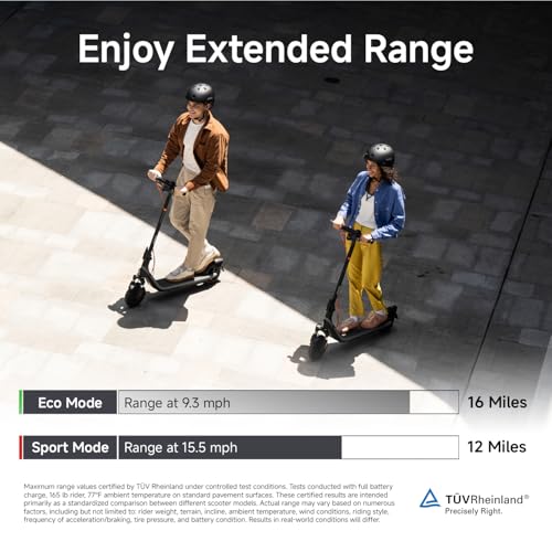 Segway Ninebot E2 Plus II/ E2 Pro Electric Scooter, 15.5 mph Top Speed, Front Suspension (E2P2 Only), Portable Kick Scooter for Adults