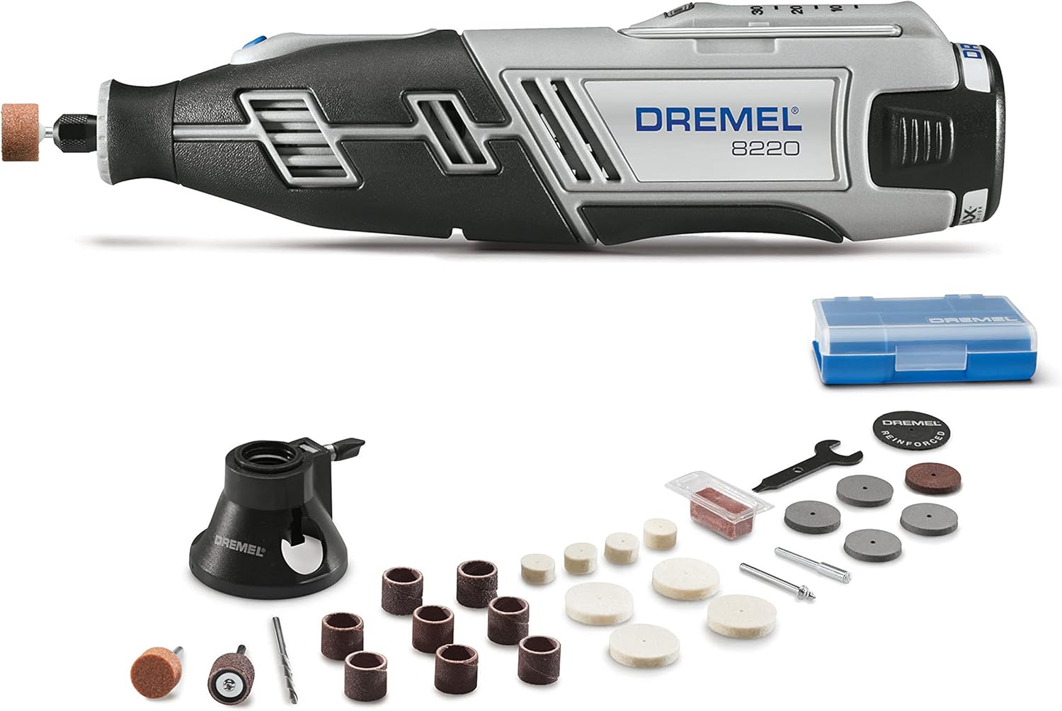 Dremel 8220-1/28 12-Volt Max Cordless Rotary Tool Kit- Engraver, Sander, and Polisher- Perfect for Cutting, Wood Carving, Engraving, Polishing