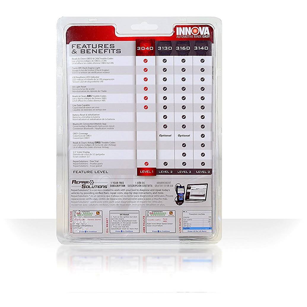 Innova 3040e Diagnostic OBD2 Scan Tool