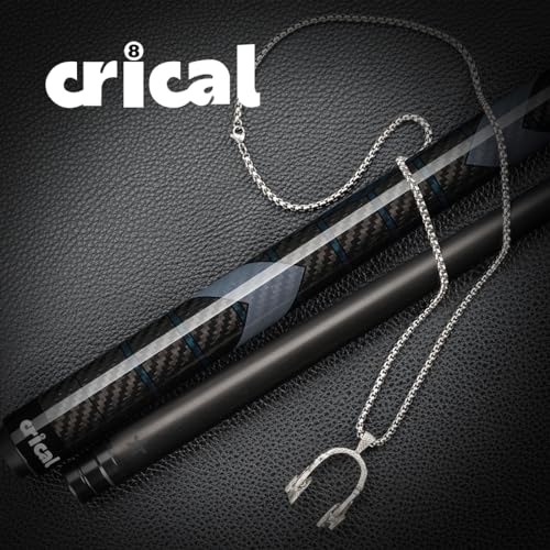 CRICAL Carbon Fiber Pool Cue Stick 58" Billiard Cue Sticks Professional Low Deflection Pool Sticks with 3/8 * 8 Pin Joint and 12.5mm Tip