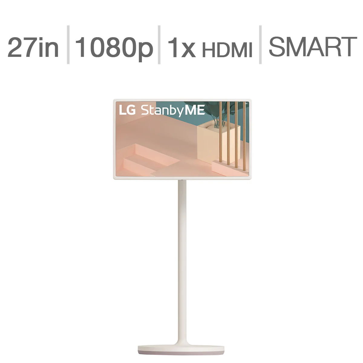 LG StanbyME 27 Rollable Smart Touch Screen with 3hr Battery - 27ART10AKPL.ACC