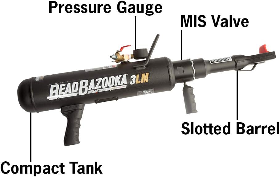 Gaither Bead Bazooka BB3LM - Professional Automotive Tools, Bead Seater Blaster Tool with MIS Lever Release