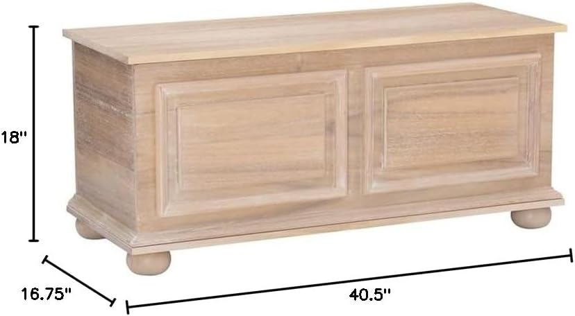 Powell Linon Chadwick Wood Cedar Chest in Natural