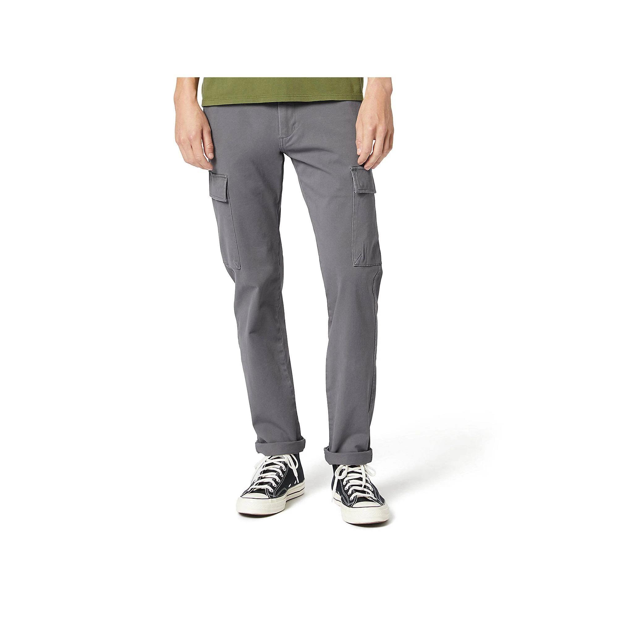 Men&s Dockers Ultimate Smart 360 Flex Straight-Fit Cargo Pants, Size: 36x32, Grey