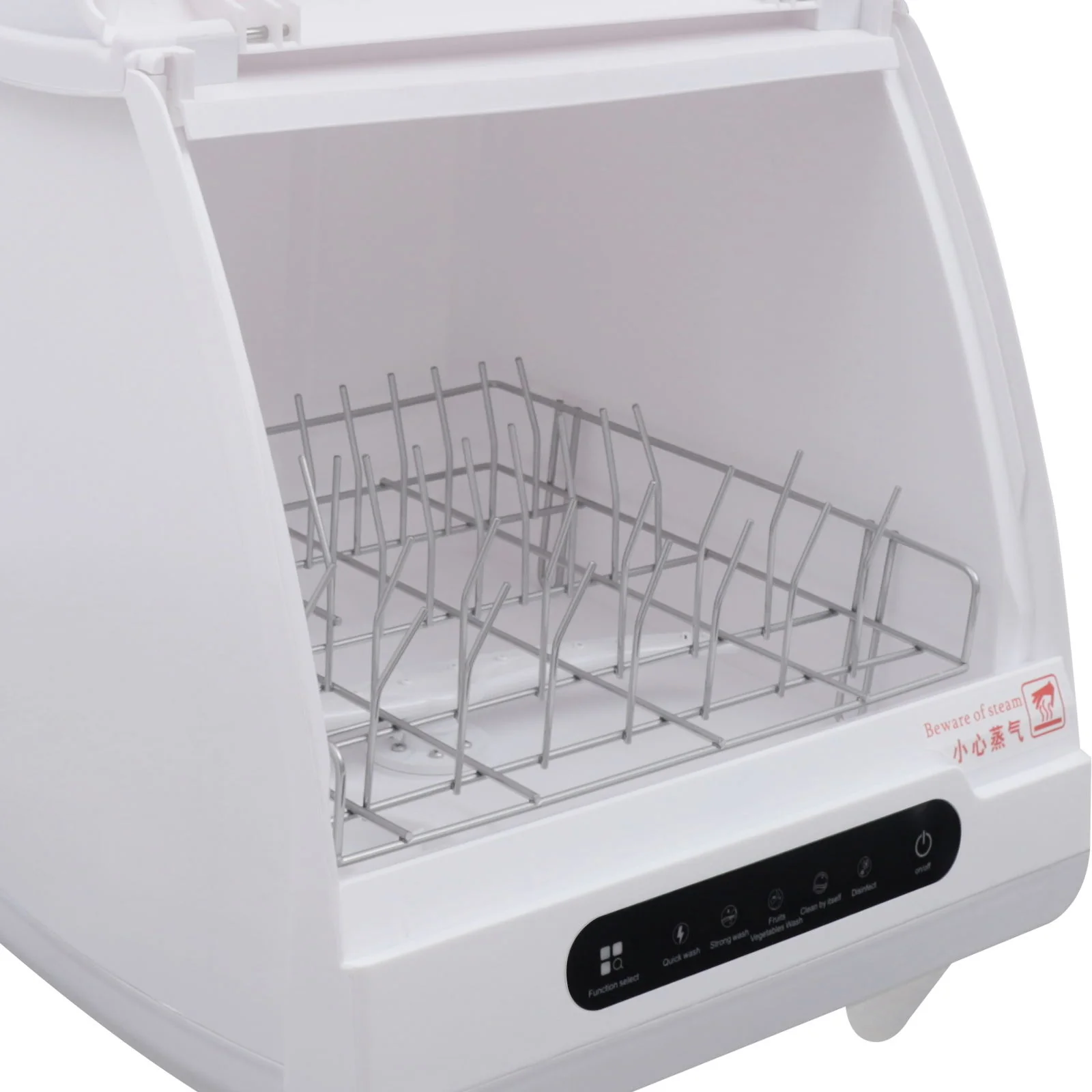 Wuzstar Portable Countertop Dishwasher Compact Dishwasher with 5 Washing Program for Small Apartments Dorms and RVs 2‑3L 1200W