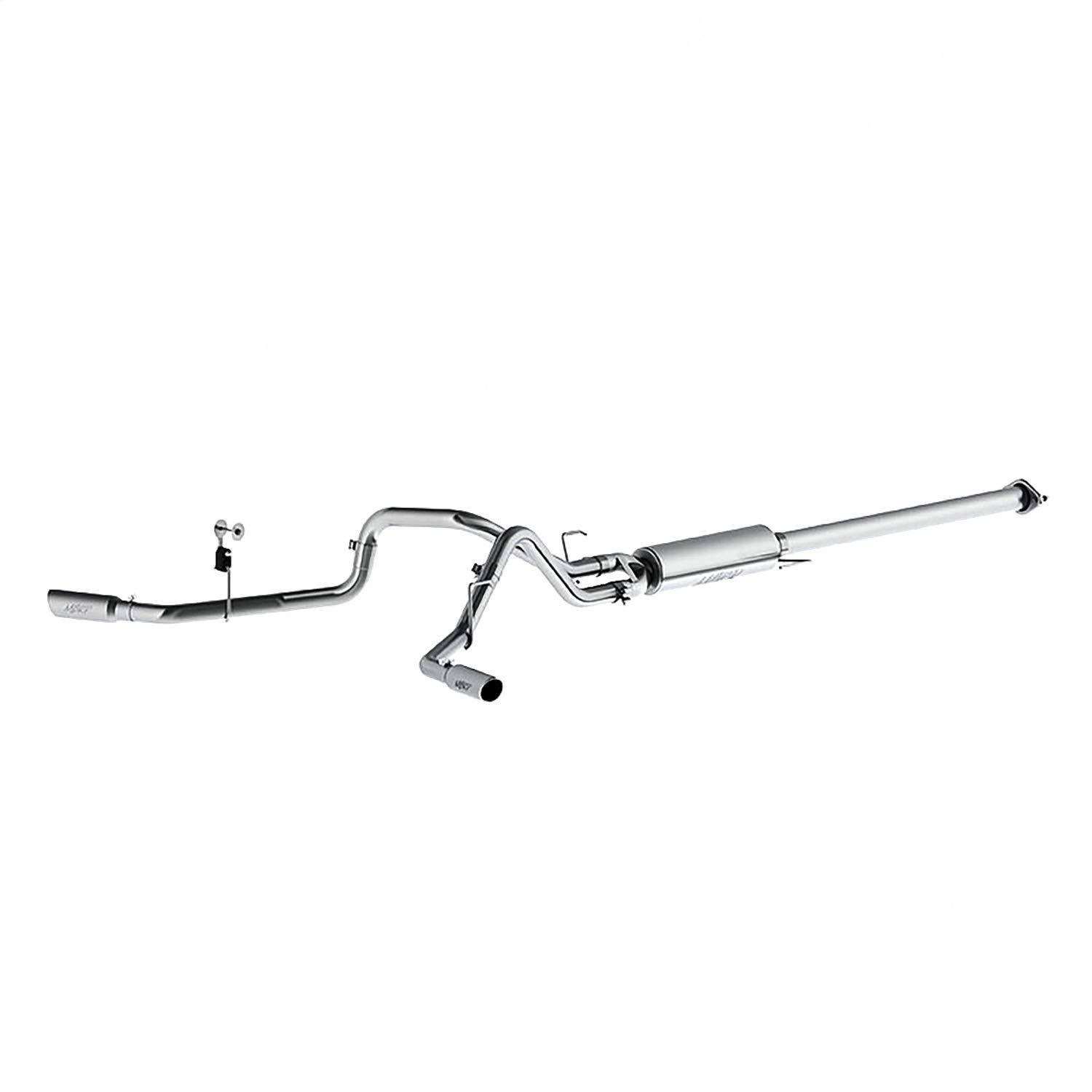 2015 Ford F-150 MBRP Installer Series Cat Back Dual Split Side Exit Exhaust System - S5254AL