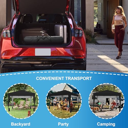 SANWAY 10x10 Pop Up Canopy Tent with Sidewalls x 4 &ndash; Easy Setup Canopy Tent, Waterproof, UV-Resistant