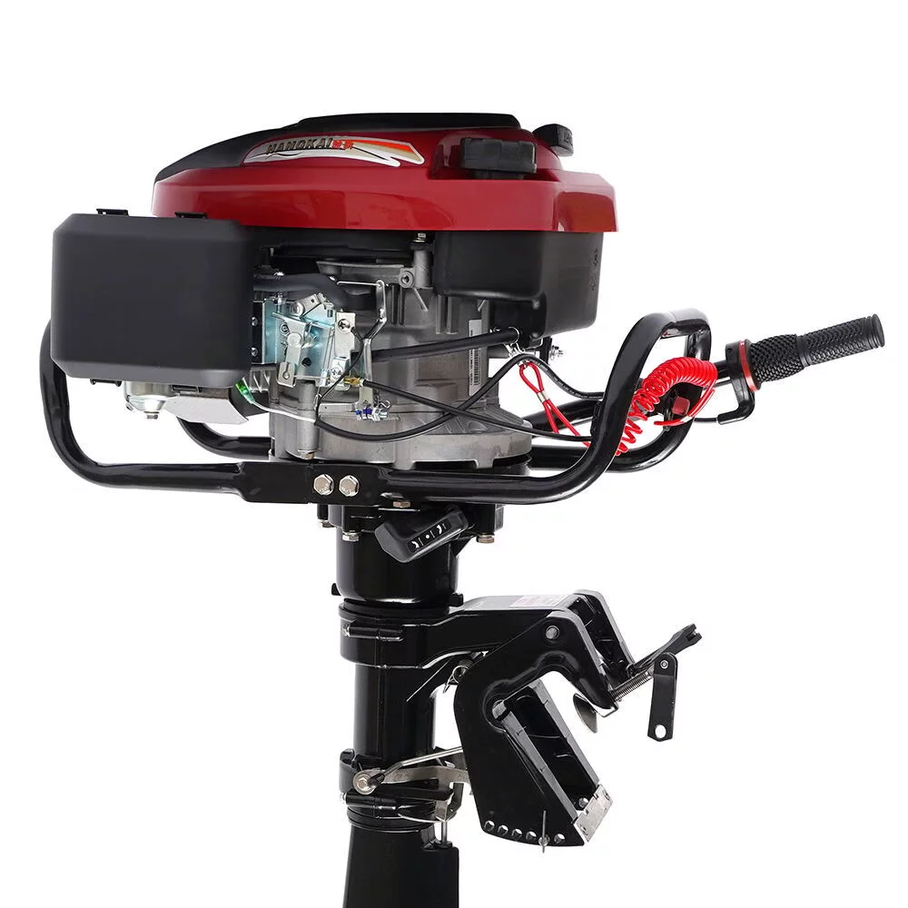 Wuzstar 4-Stroke 7 HP Outboard Motor Fishing Boat Yacht Engine Motor Air Cooling 196CC - Radiant Selections