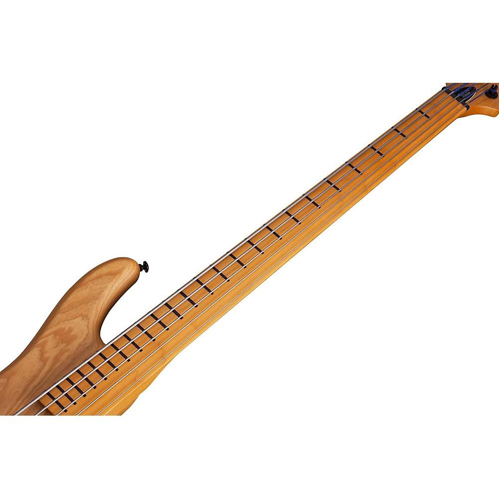 Schecter Session Stiletto 5 Fretless Electric Bass Aged Natural Satin