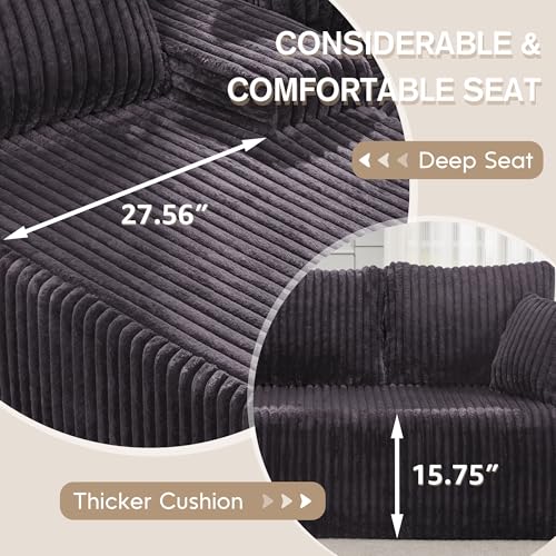 Modular Sectional Sofa Couches L-Shape Couch 3 Seat Modular Sofa Memory Foam Sectional Couches for Living Room
