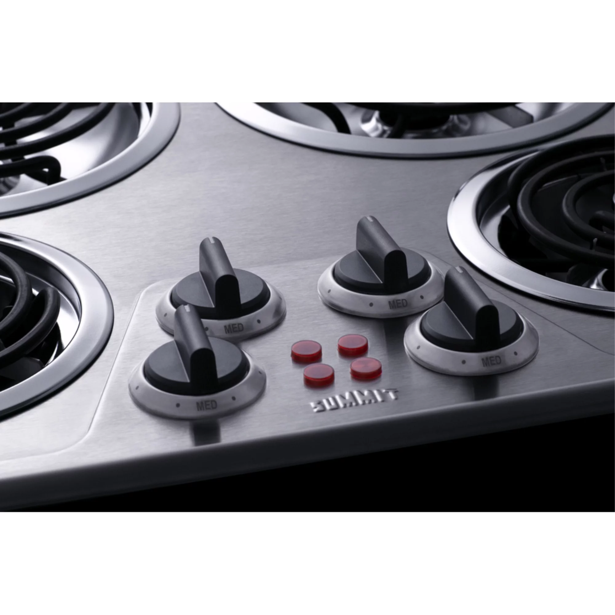 24" Wide 240V 4-Burner Coil Cooktop