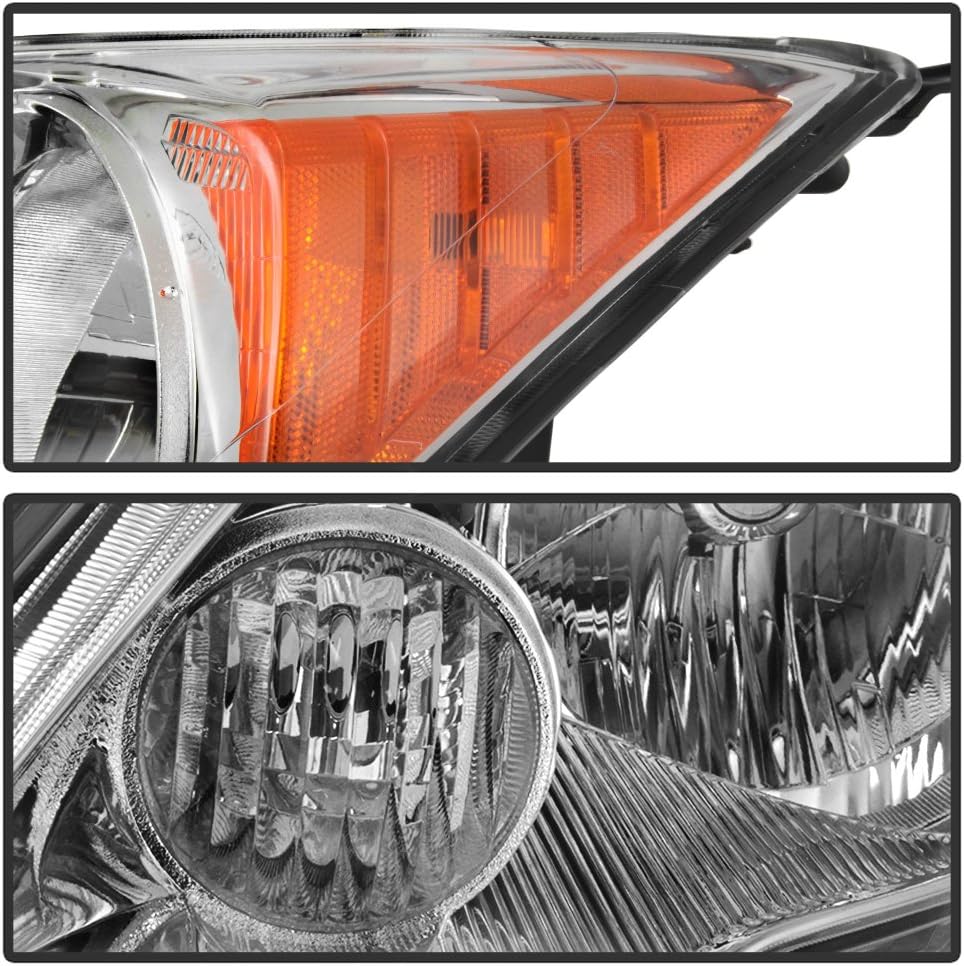 ACANII - For 2007-2011 Honda CRV CR-V Headlights Headlamps Front Light Assembly Pair Replacement Driver + Passenger Side