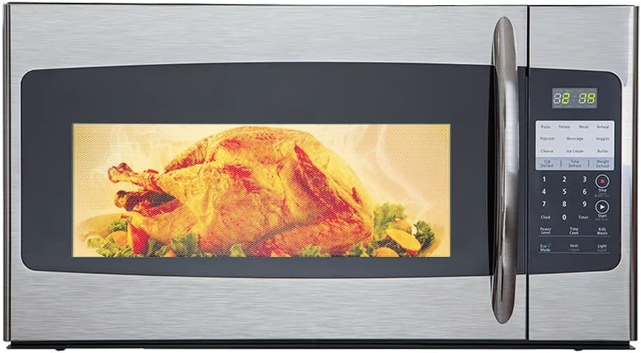 1.6 Cu.Ft. Over the Range Microwave 30 Inch with Vent, Rangetop Microwave with Sensor Cook, ECO Mode, LED Lighting and Child Lock