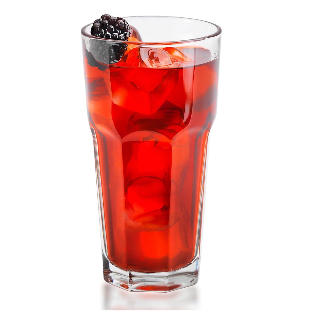 Libbey Glassware 15256 Gibraltar Cooler Glass, Duratuff, 16 oz. (Pack of 24)
