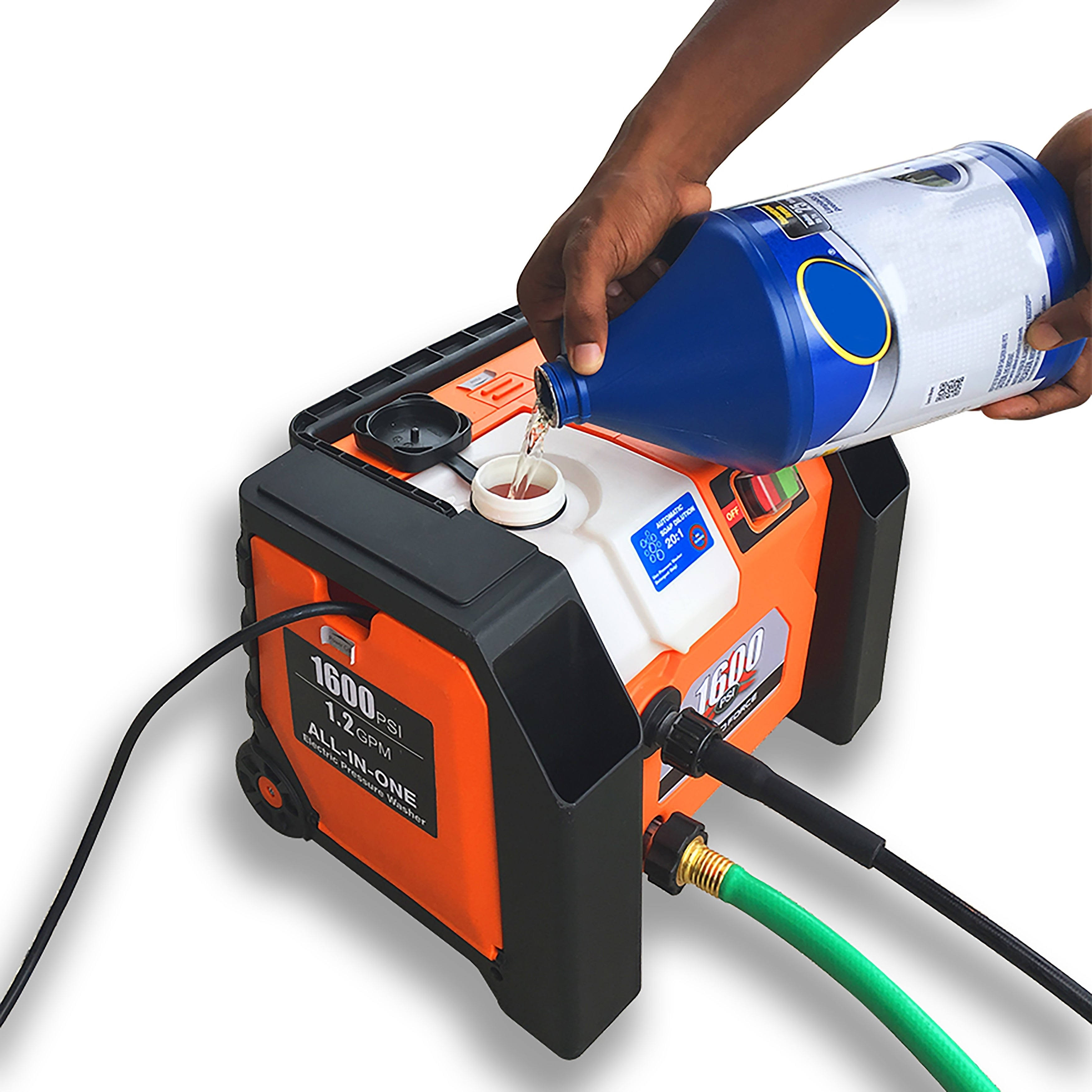 Yard Force YF1600A1 1600 PSI 1.2 GPM All-in-1 Electric Pressure Washer
