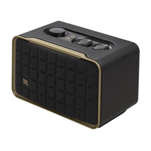 JBL Authentics 200 - Retro Style Smart Home Speaker with Built in Wi-Fi, Bluetooth and Voice Assistants, Alexa and Google Assistant