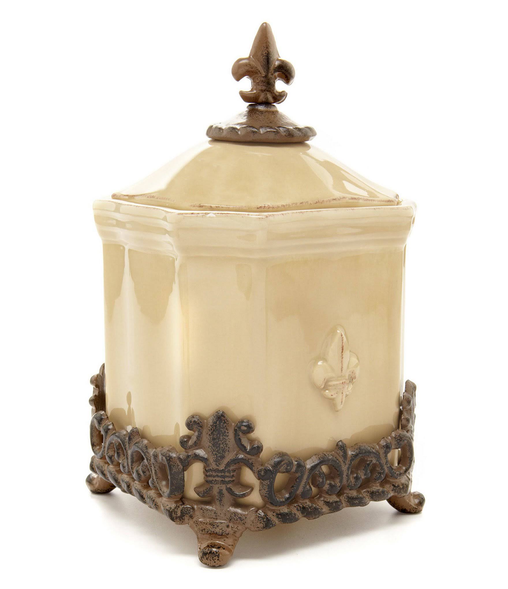Artimino Fleur-de-lis Canister - Large