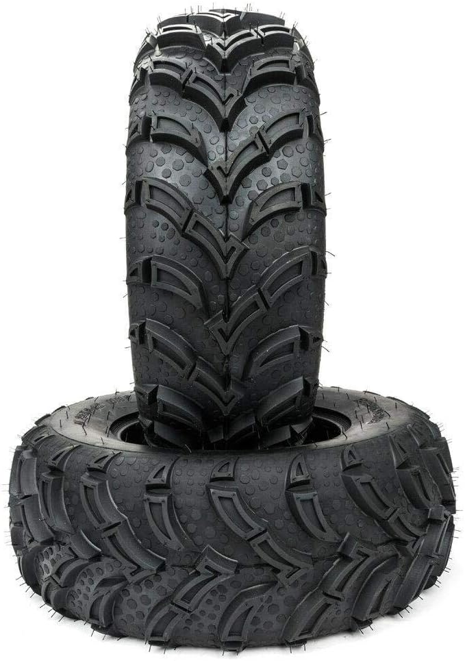 SUNROAD 2PCS 25in 25x8-12 ATV Utility UTV All Terrain Vehicle Tires fit 12''x6.5'' Rim 25x8x12 6RP