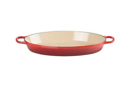 Le Creuset Enameled Cast Iron Signature Oval Baker, 3qt. Sea Salt