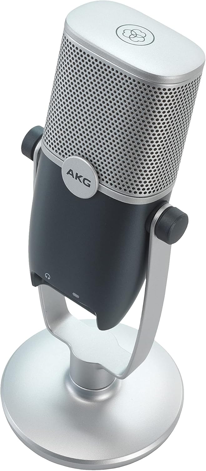 AKG Pro Audio Ara Professional USB-C Condenser Microphone, Dual Pattern Audio Capture Modes for Podcasting, Video Blogging, Gaming and Streaming