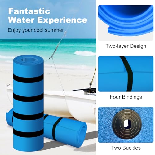 9 Ft x 6 Ft Floating Water Mat for Lake Pool, Foam Water Floating Pad for Fun Water Party Water Recreation and Relaxing