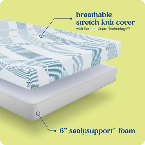 Sealy Dreamlife 12” Foam Mattress-in-a-Box, Full, SealyComfort Gel Memory Foam, SealySupport Transition Foam, Surface-Guard Technology