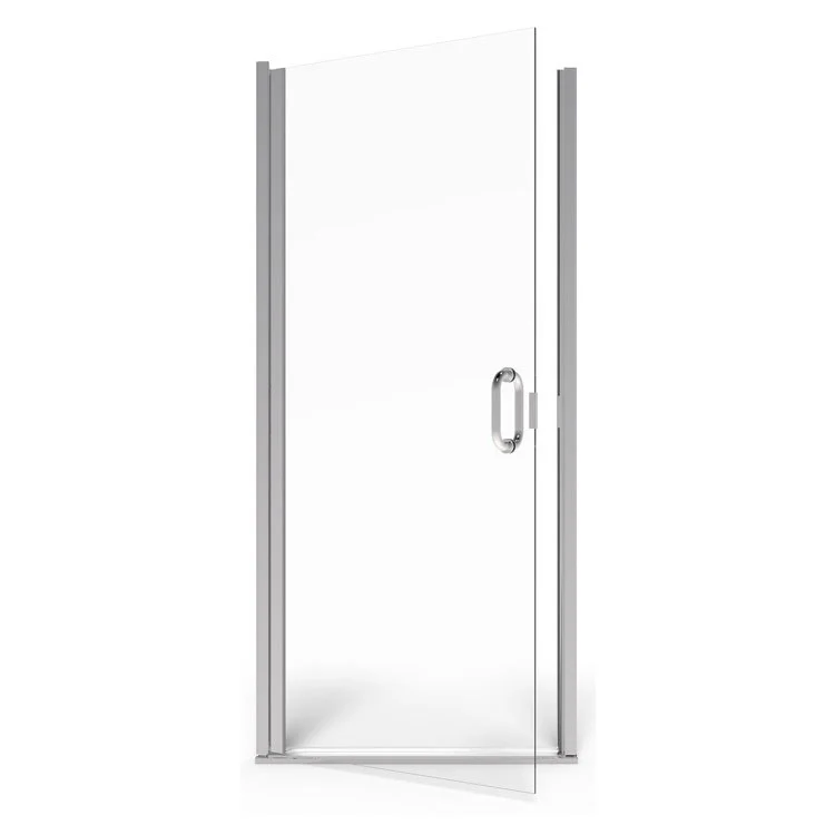 36" L x 76" H Semi-Frameless Swing Shower Door