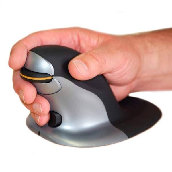 Posturite 9820100 Penguin Ambidextrous Vertical Mouse Medium Wired
