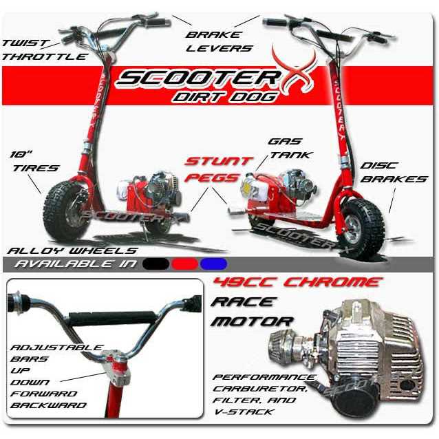 ScooterX Dirt Dog 49cc Scooter - Sports Supplies Online Store