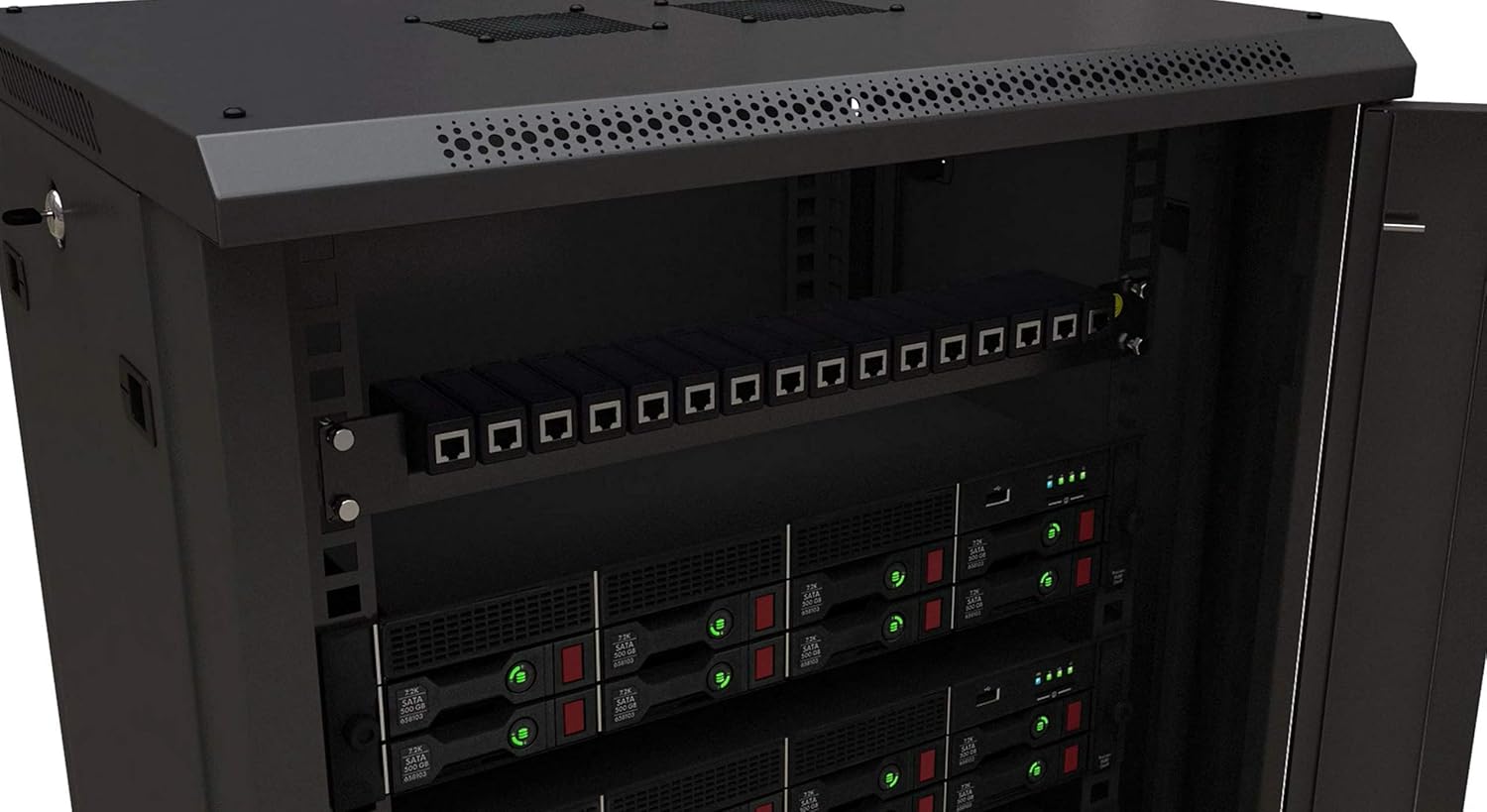 Ethernet Surge Protector 19" RackMount (16 Port) PoE+ Gigabit (Server Rack Mount 1U) -Gas Discharge Tube -RJ45 Lightning Suppressor -LAN Network