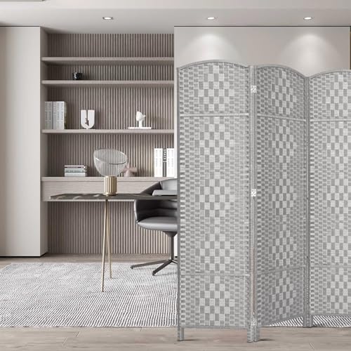 Room Divider, Room Dividers and Folding Privacy Screens, 16in Privacy Screen, 6 Panel Temporary Wall Partitions, 6ft Space Separation Panel Screen