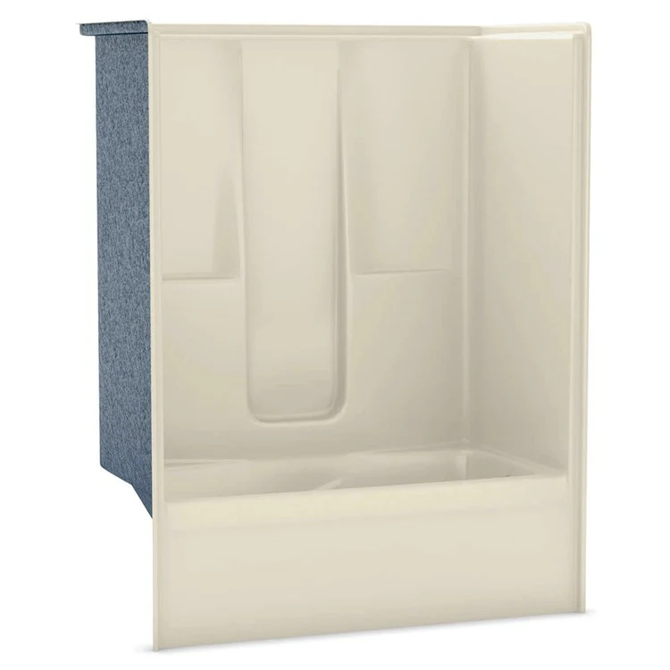 Tub and Shower Module 60 x 33 x 77 Inch AcrylX Right Hand White