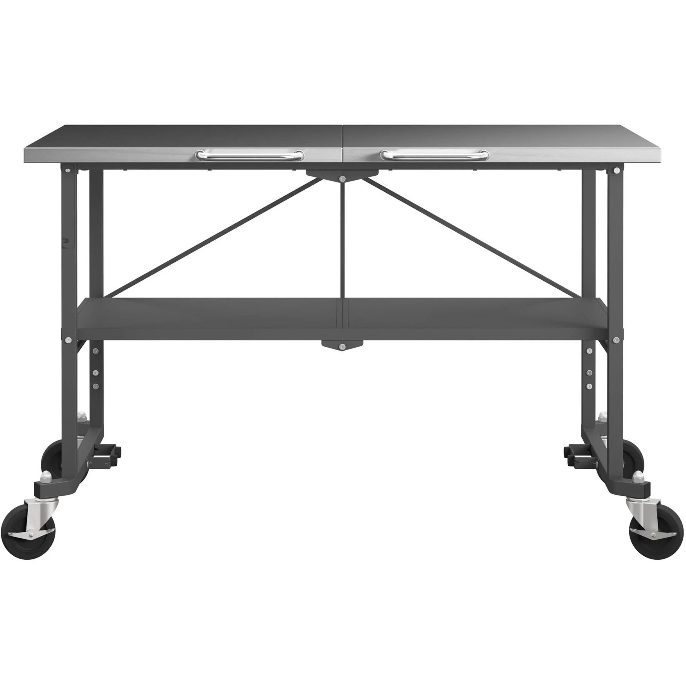 Novogratz BBQ Food Prep Station, Charcoal Gray