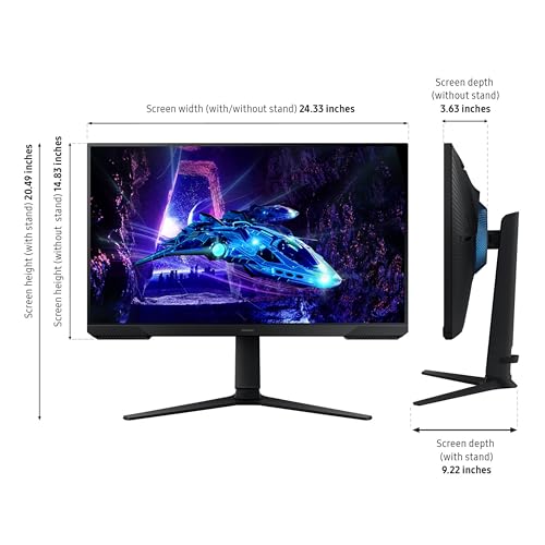 Samsung 27-Inch Odyssey G3 (G30D) Series FHD Gaming Monitor, 1ms, 180Hz, AMD FreeSync, Adjustable Stand, Black Equalizer, Virtual Aim Point