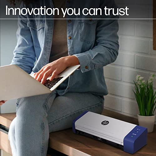 HP Compact Desktop Duplex USB Mobile Document & Photo Scanner with Auto-Feed Tray for Portable 2-Sided Digital Scanning, Model HPPS200