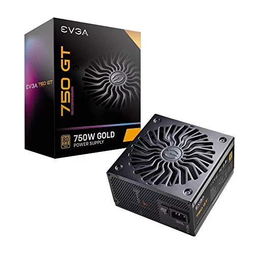 EVGA Supernova 750 GT, 80 Plus Gold 750W, Fully Modular, Auto Eco Mode with FDB Fan, 7 Year Warranty, Includes Power ON Self Tester