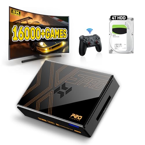 Kinhank Super Console X5 PRO Retro Gaming Console with 16000+Games, Android 12.0 OS, RockChip RK3588S, Emulator Console, 8K UHD Output,WI-FI 6,BT 5.0