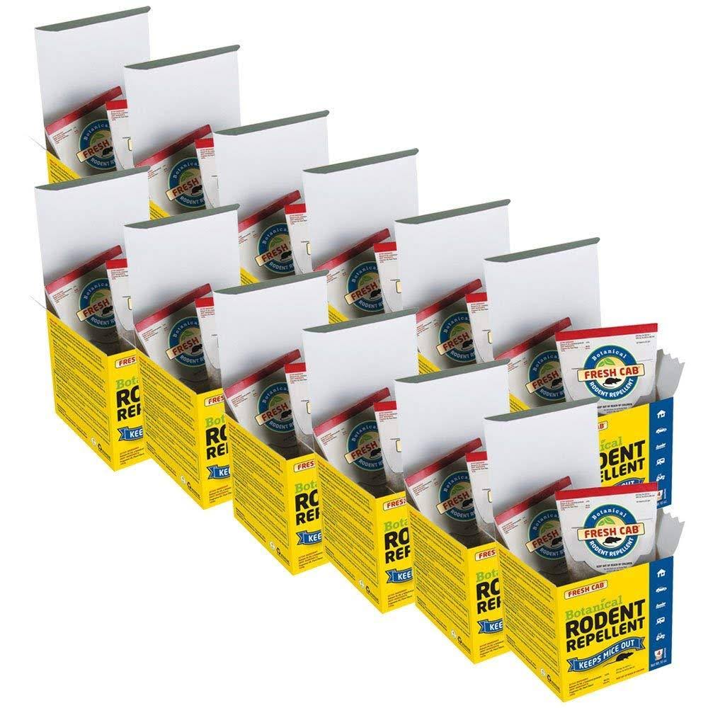 Fresh Cab Botanical Rodent Repellent 48 Scent Pouches - EPA Registered, Keeps Mice Out
