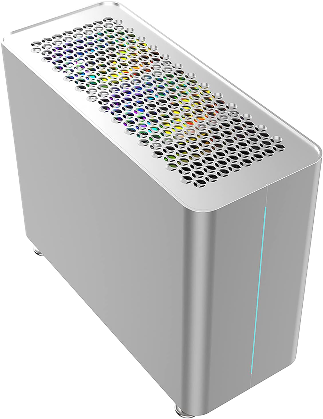 ZZEW C6 Micro ATX Case, Computer MATX Case, Aluminum Mini PC Case Supporting 280/240 Cooling