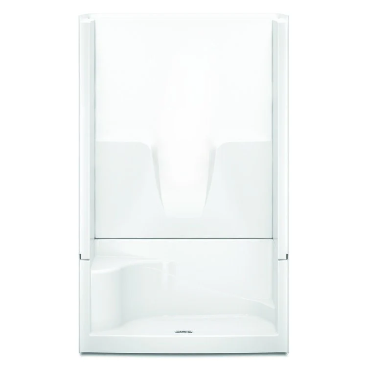 Shower Module 48 x 34 x 76 Inch Acrylic White 4 Pieces Right Hand Drain