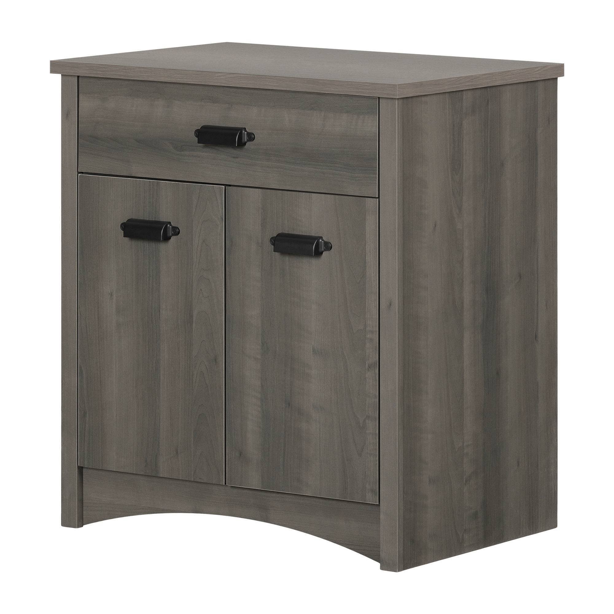 South Shore Gascony Printer Cabinet - Gray Maple