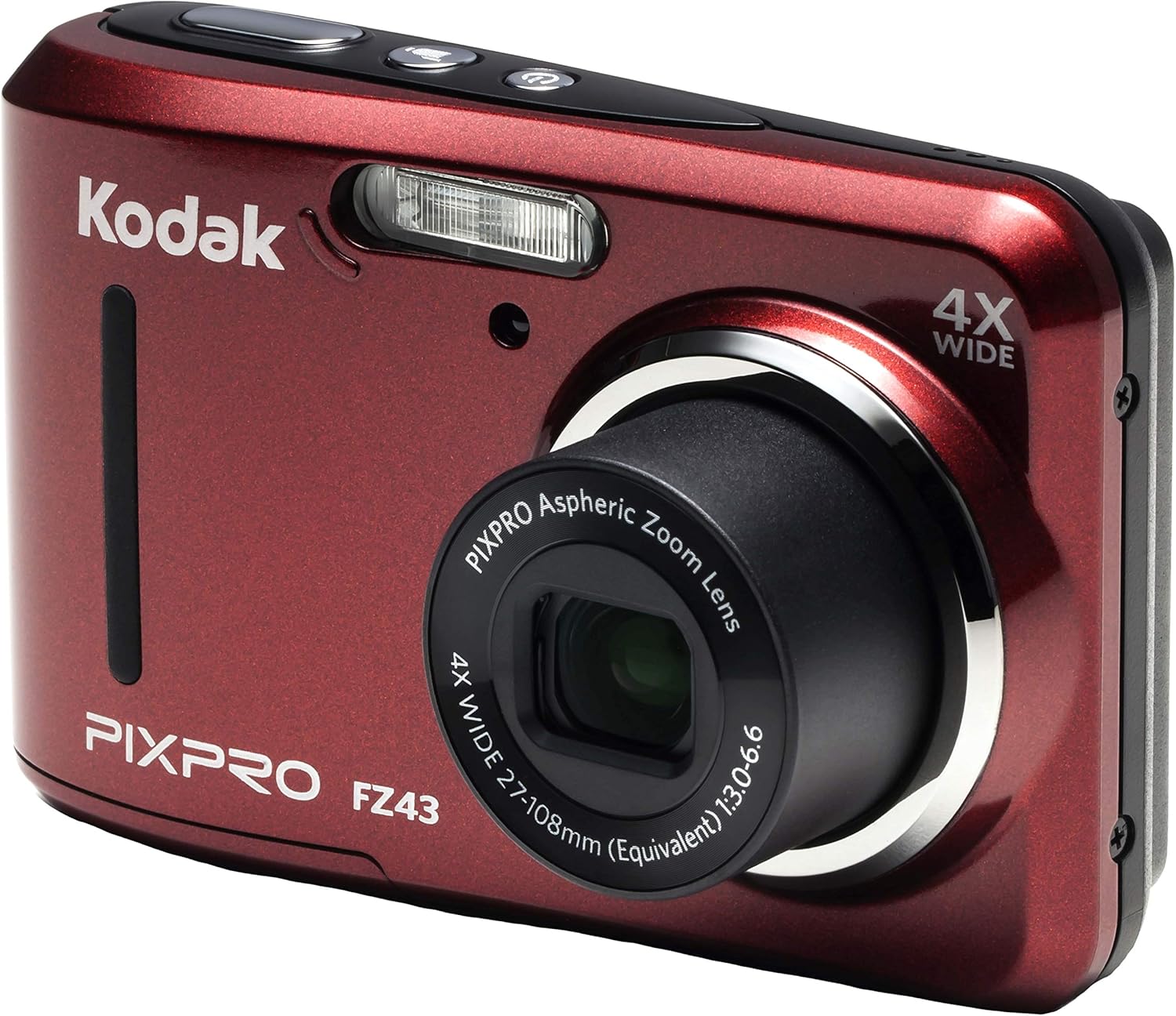 Kodak PIXPRO Friendly Zoom FZ43-BK 16MP Digital Camera with 4X Optical Zoom and 2.7 LCD Screen (Black)
