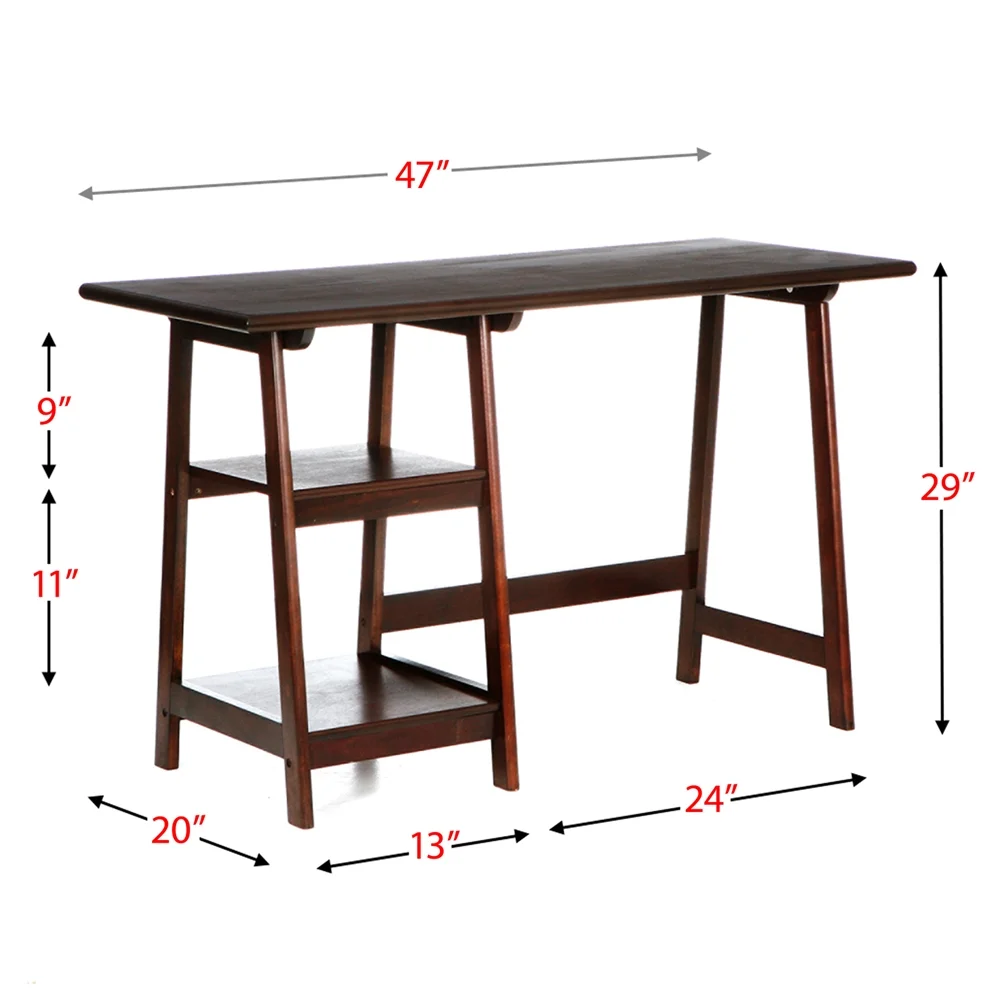 SEI Furniture Gavin Desk in Espresso