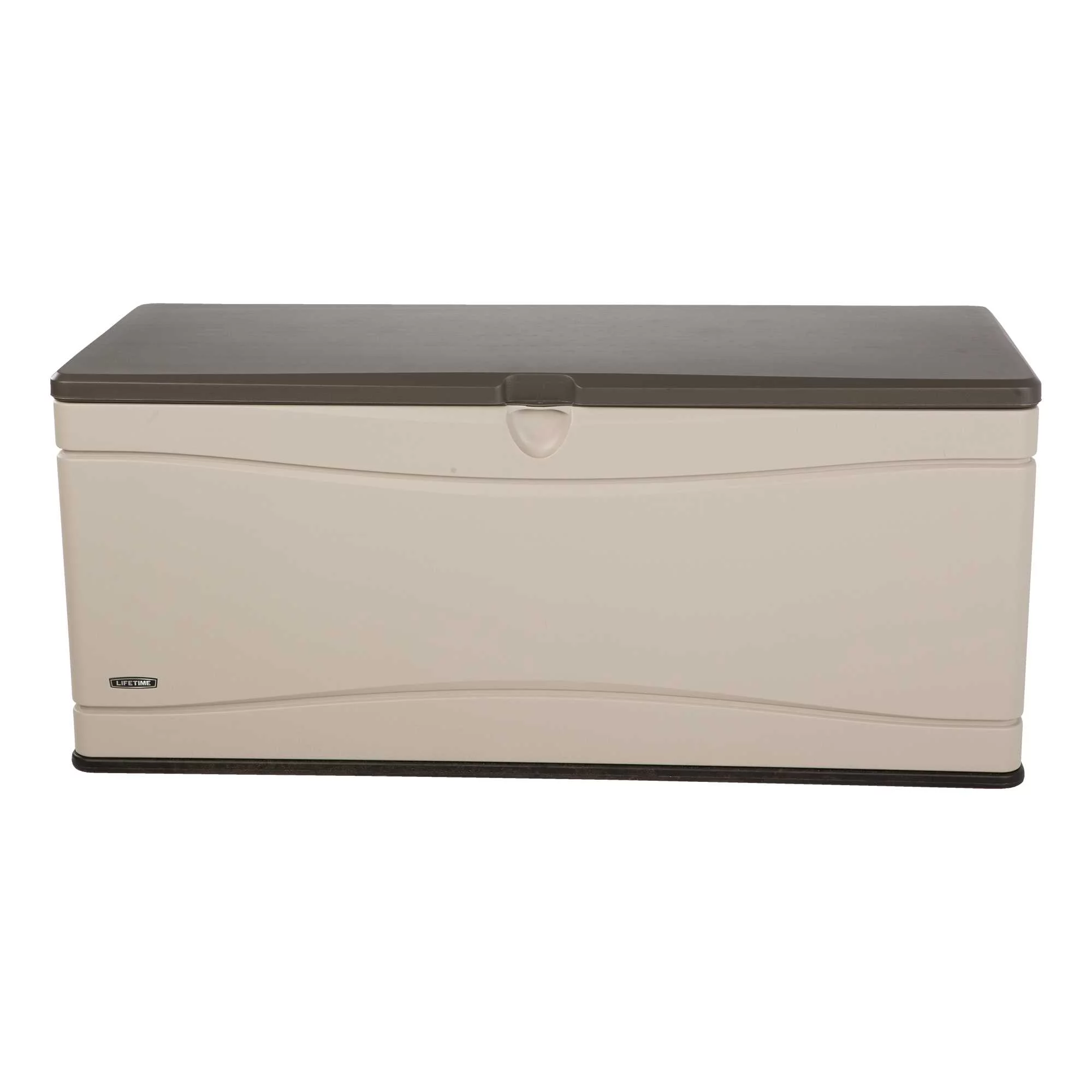 Lifetime Heavy-Duty 130 Gallon Plastic Deck Box, Desert Sand (60012) - Radiant Selections