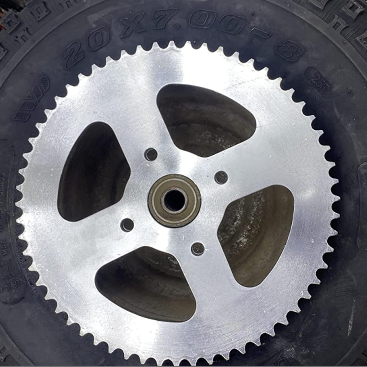 Go Kart Sprocket, 60 Tooth for #40/41/420 Chain, Sprocket for Go Carts and Mini Bikes